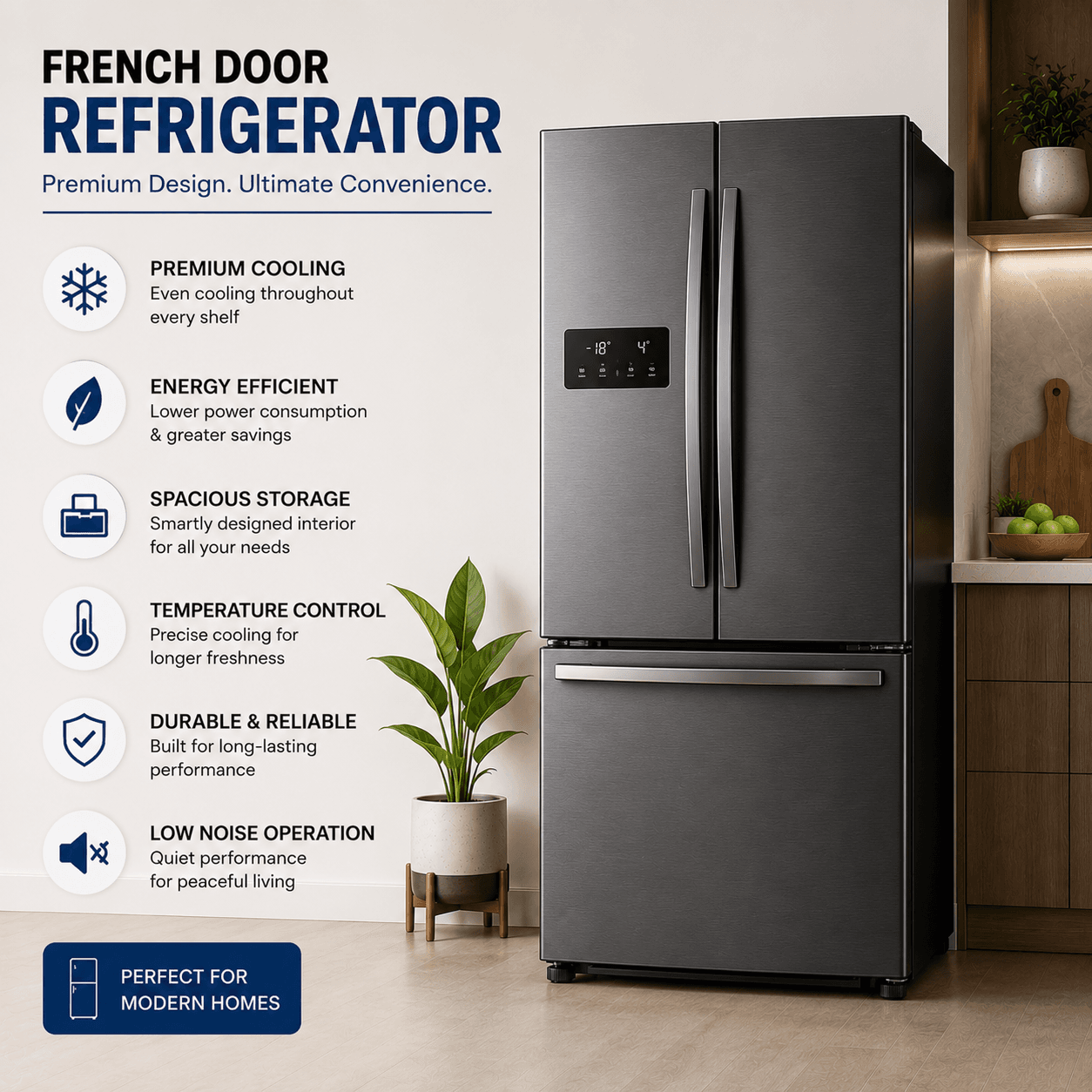 LG Premium Refrigerator French Door for rent
